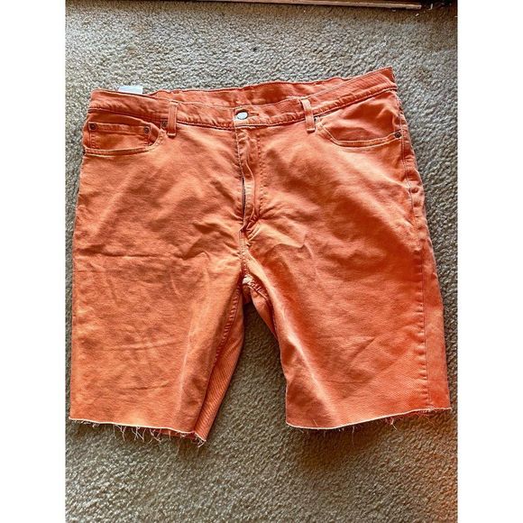 Levi's 511 Slim Cut-Off Shorts (Orange)(Size 42 waist) - Picture 2 of 4